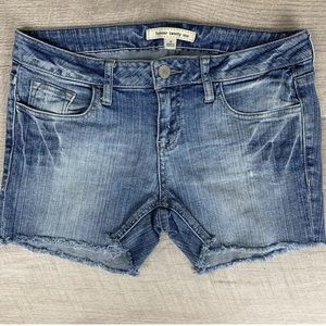 Forever 21 Distressed Denim Blue Shorts Womens 26